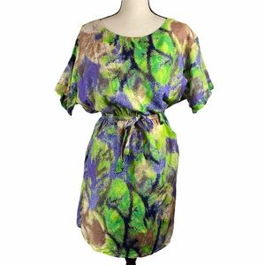 Jack & Ginger Tie Waist Batwing Sleeve Dress